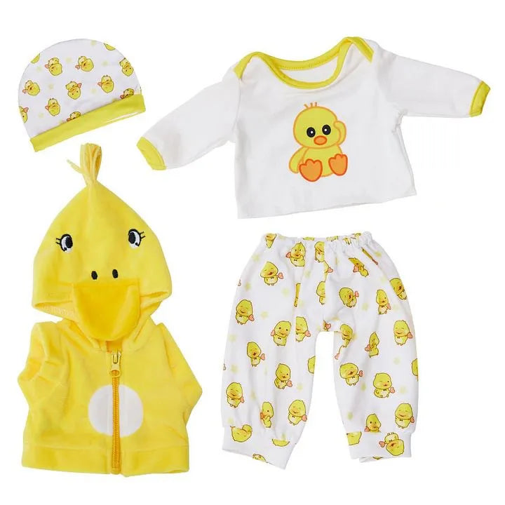 17 Inches Cartoon Animal Reborn Doll Clothes Set(Only Clothes, no doll)