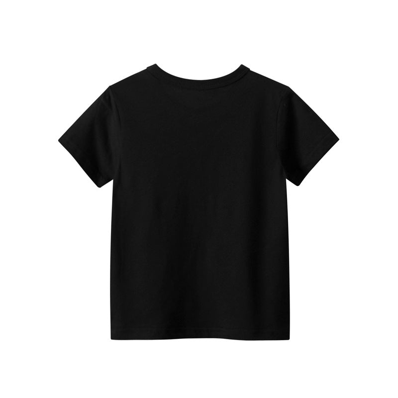 Black Kitten Crew Neck Short Sleeve T-Shirt