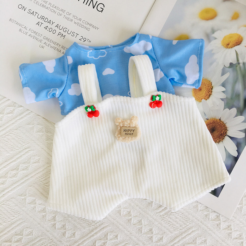 Top overalls two piece set for 30cm Reborn Dolls