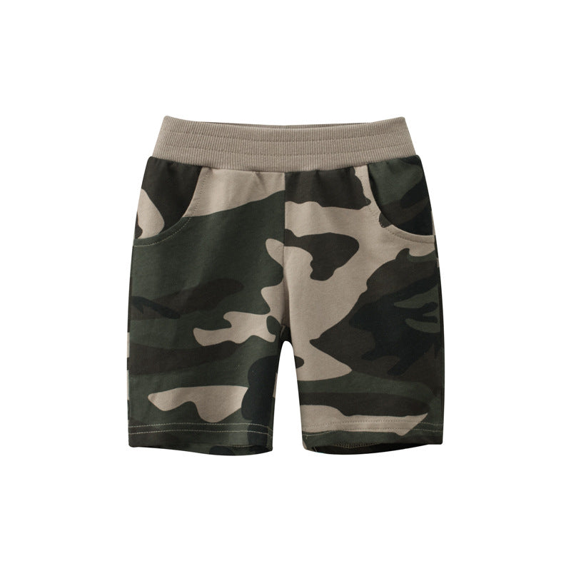 Causale camouflage short pants for boys