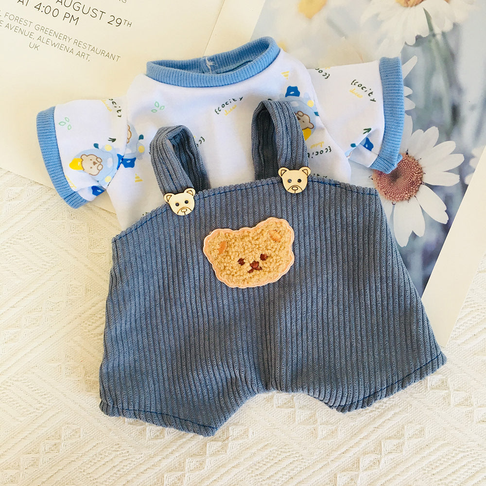 Top overalls two piece set for 30cm Reborn Dolls