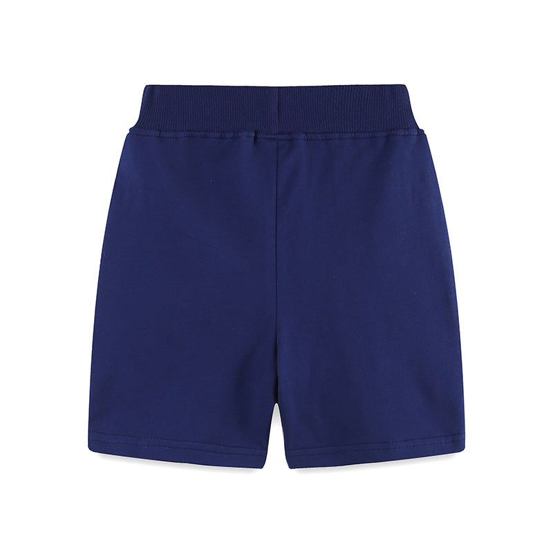 cartoon embroidery children's sports pants