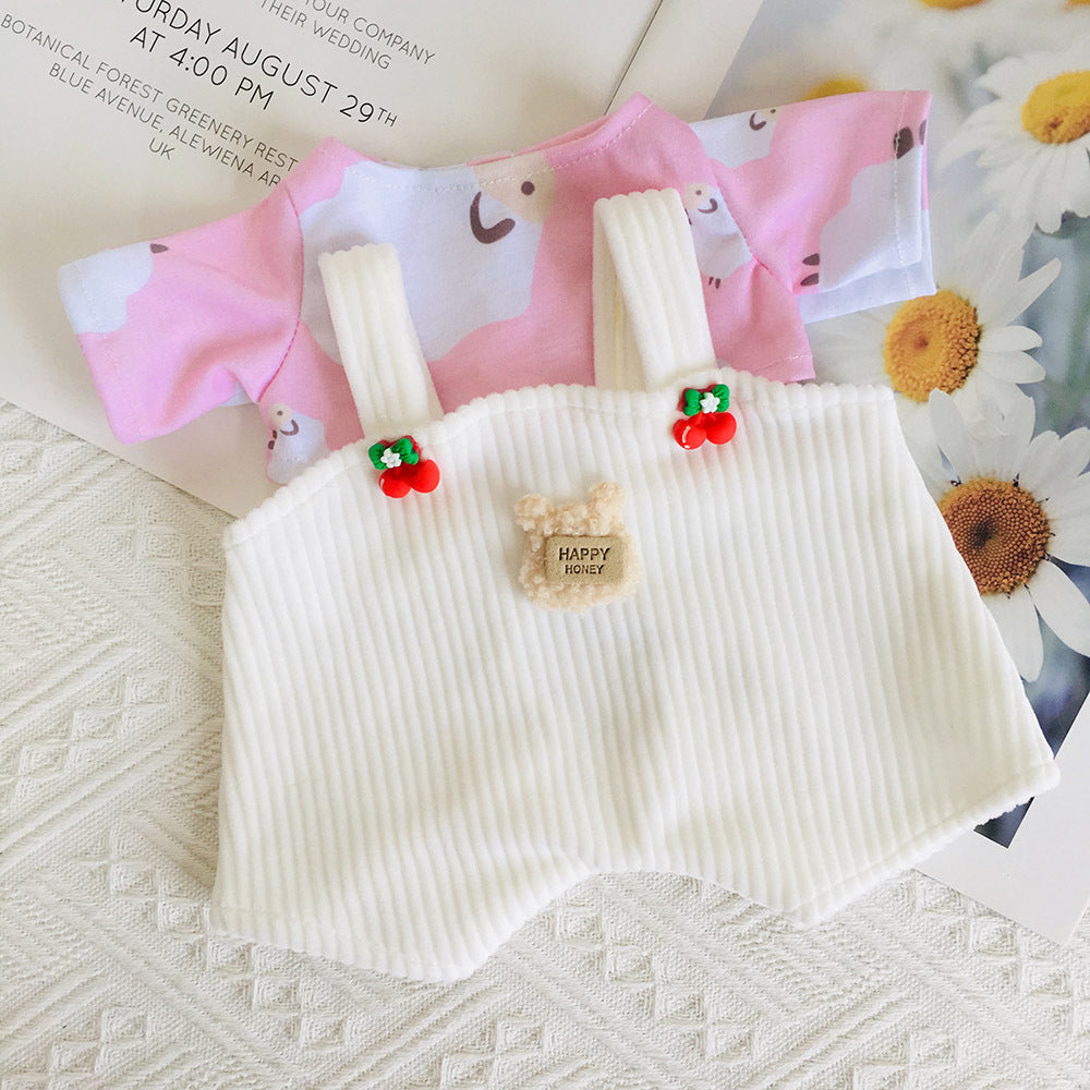 Top overalls two piece set for 30cm Reborn Dolls