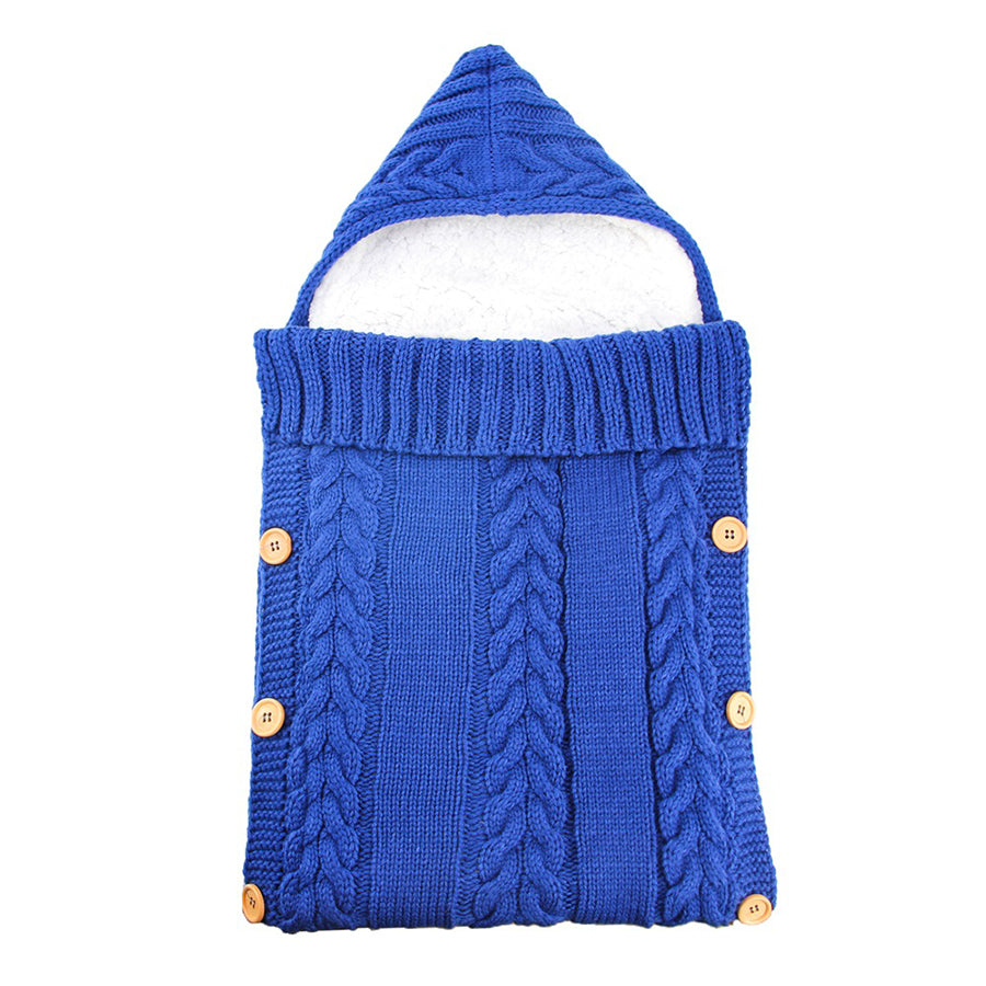 Warm Knit Fleece Solid Color Sleeping Bag For 17-24 Inches Reborn Dolls