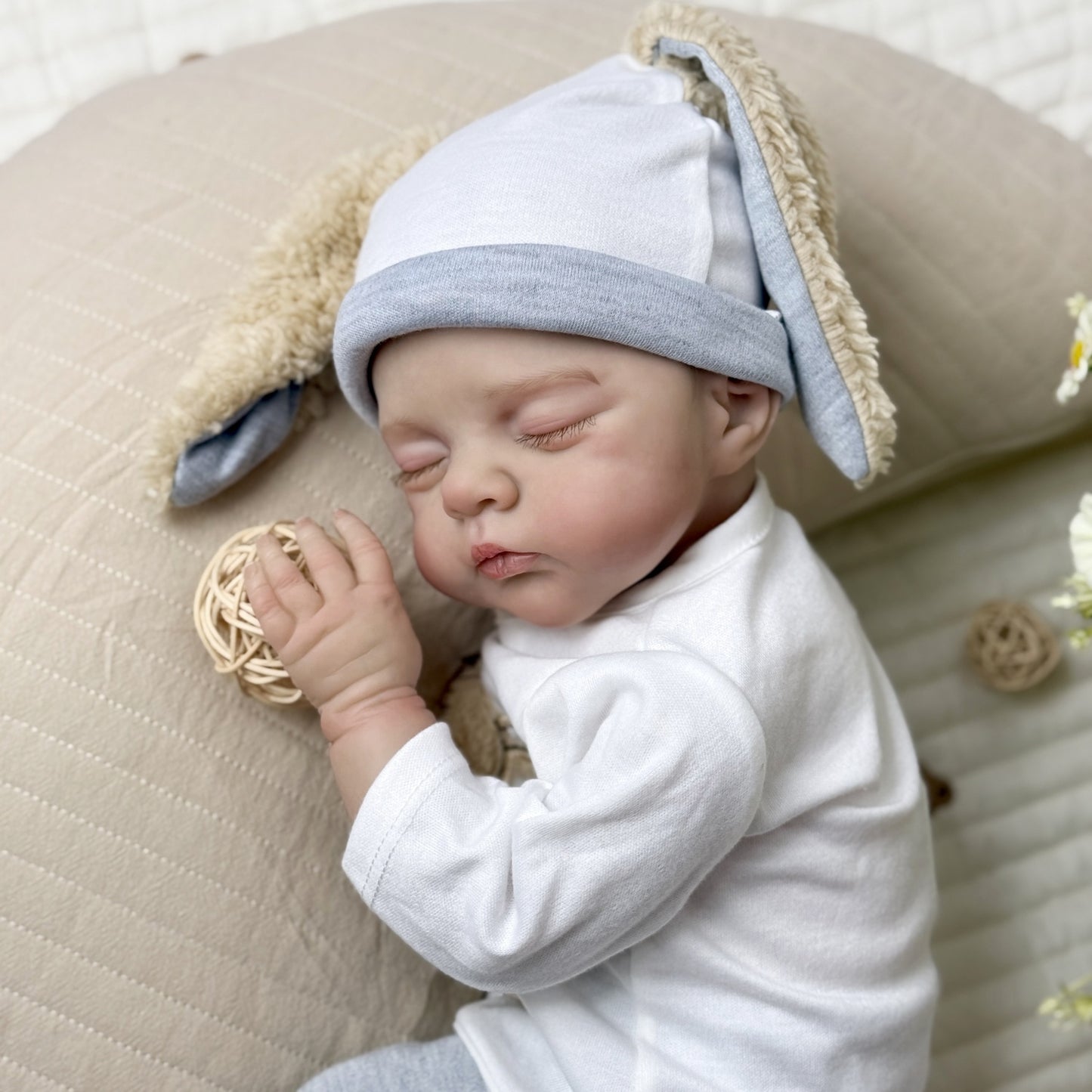 19 inches 3D-Paint Sleeping Irys Reborn Doll
