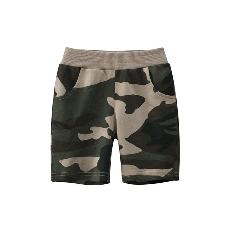 Causale camouflage short pants for boys