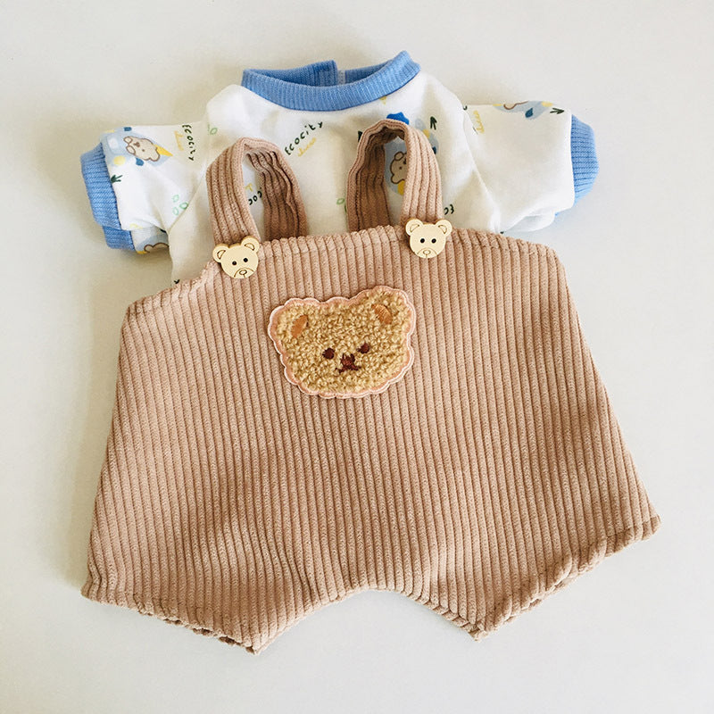 Top overalls two piece set for 30cm Reborn Dolls