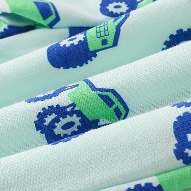 cotton cartoon mid-waist casual pants