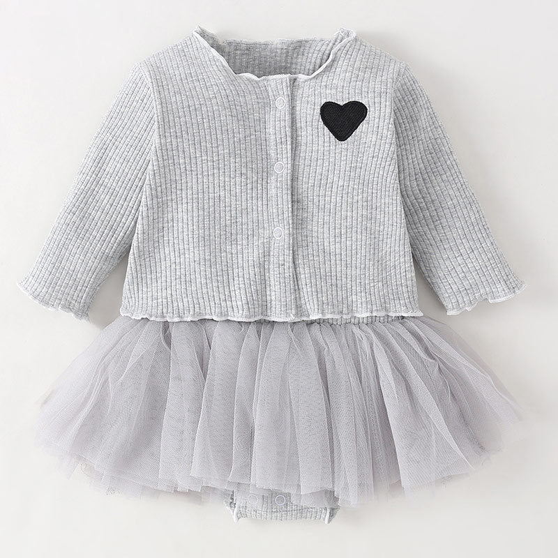 Cute Jumpsuit Dress 2-Piece Set for 22-24 Inches Dolls