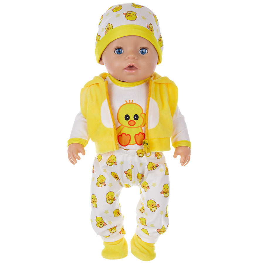 17 Inches Cartoon Animal Reborn Doll Clothes Set(Only Clothes, no doll)