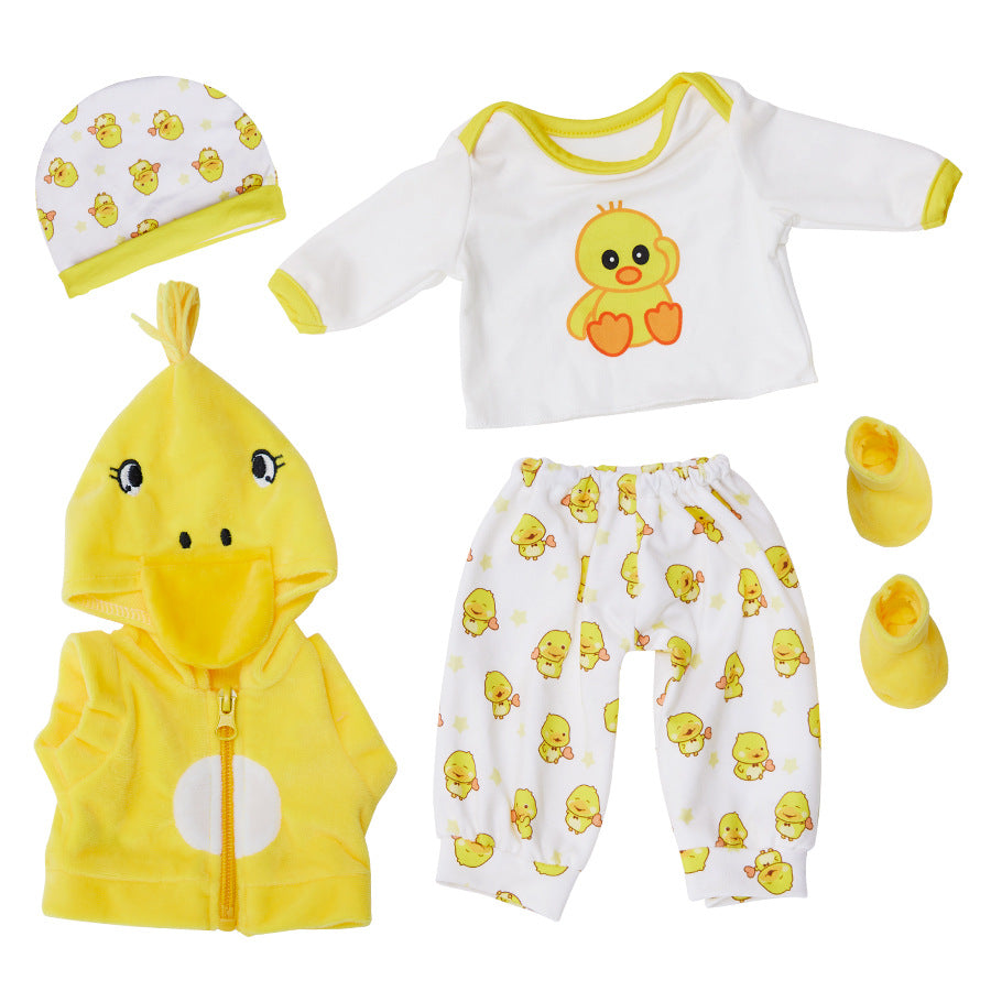 17 Inches Cartoon Animal Reborn Doll Clothes Set(Only Clothes, no doll)