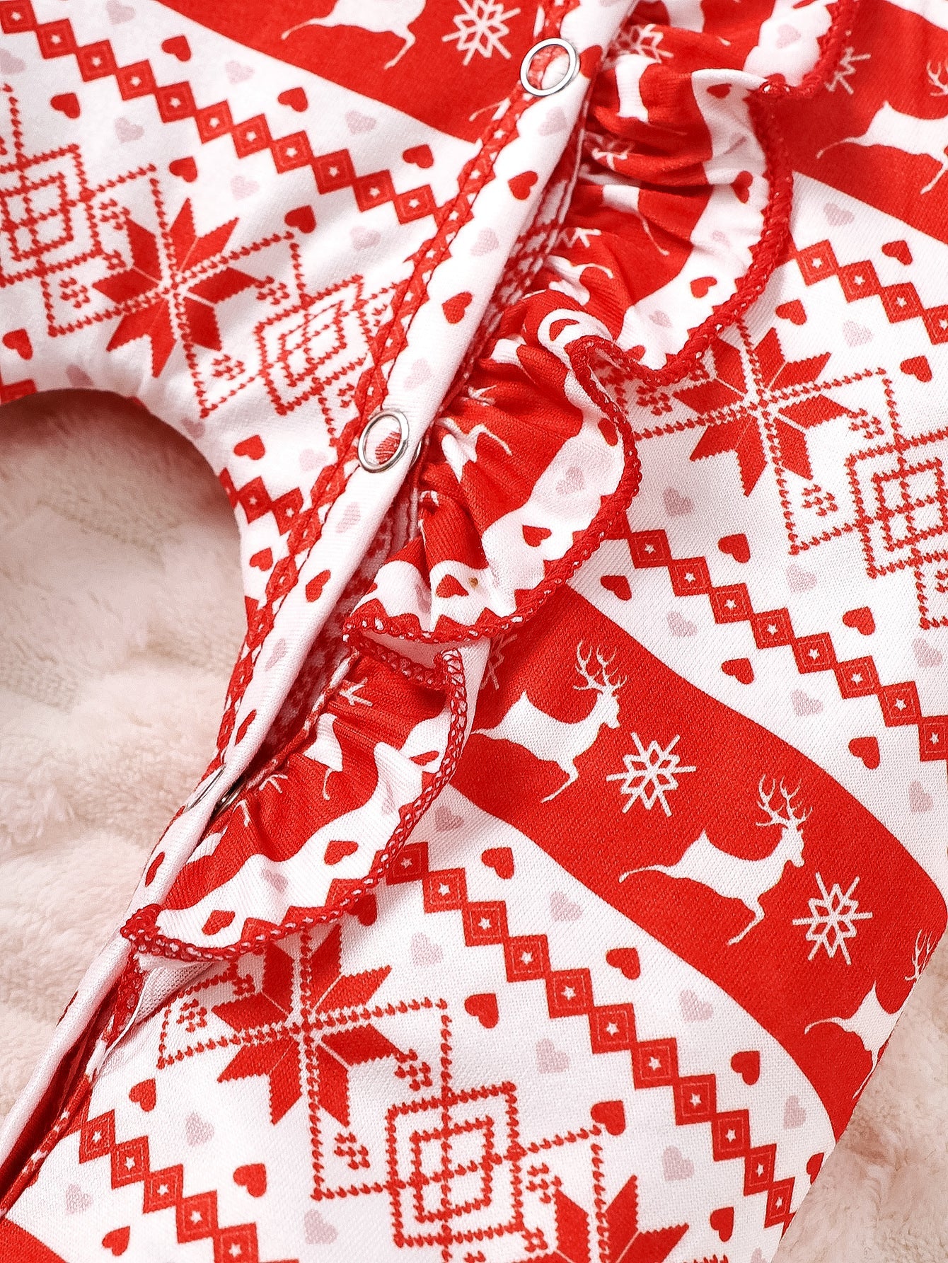Christmas Jumpsuit Set for 21-24 Inch Reborn Dolls