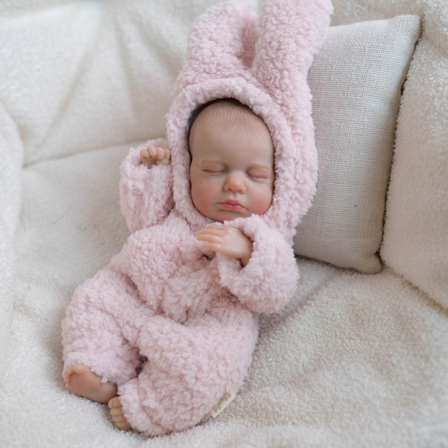 30cm Lifelike Sleeping Mini Reborn Doll Girl-Loulou