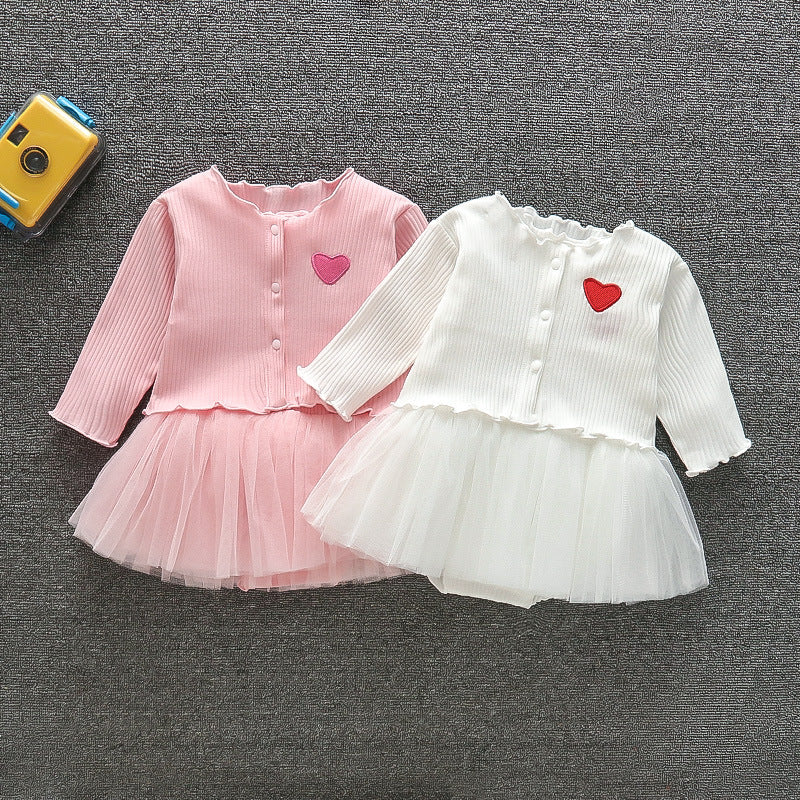 Cute Jumpsuit Dress 2-Piece Set for 22-24 Inches Dolls