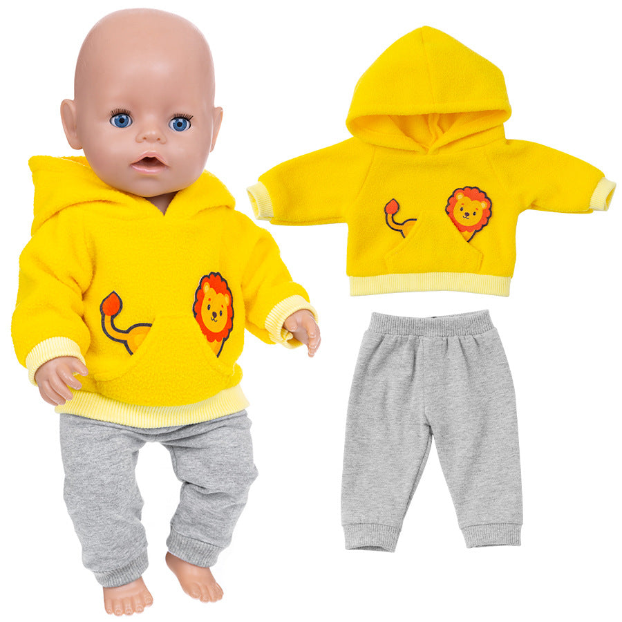 17-18 Inches Cartoon Reborn Doll Clothes(Only Clothes, no doll)