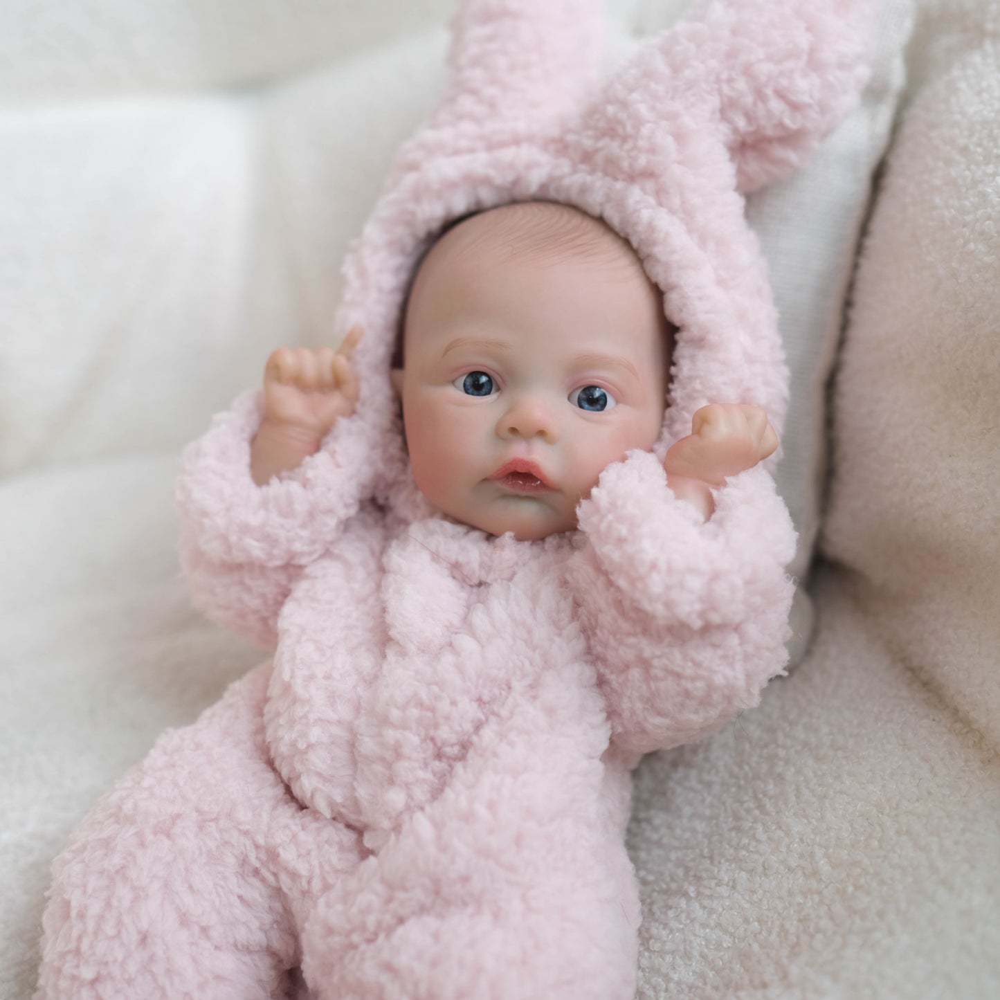 30cm Lifelike Open Eyes Mini Reborn Doll Girl-Meadow