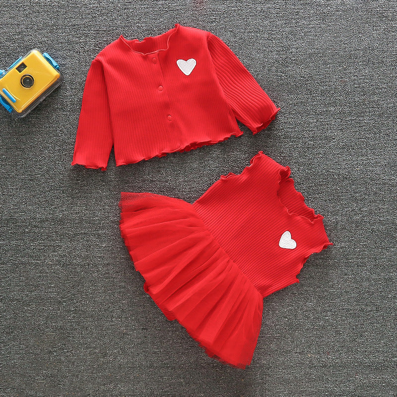Cute Jumpsuit Dress 2-Piece Set for 22-24 Inches Dolls