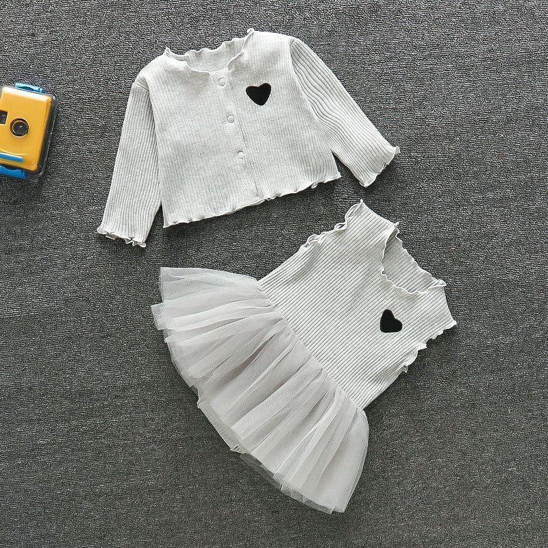 Cute Jumpsuit Dress 2-Piece Set for 22-24 Inches Dolls