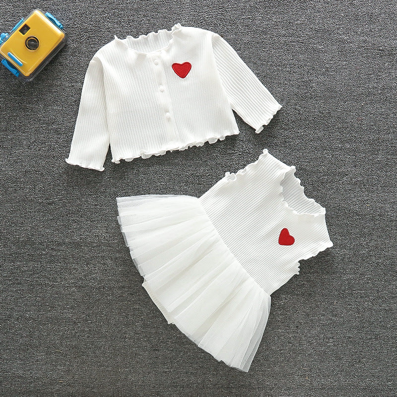 Cute Jumpsuit Dress 2-Piece Set for 22-24 Inches Dolls