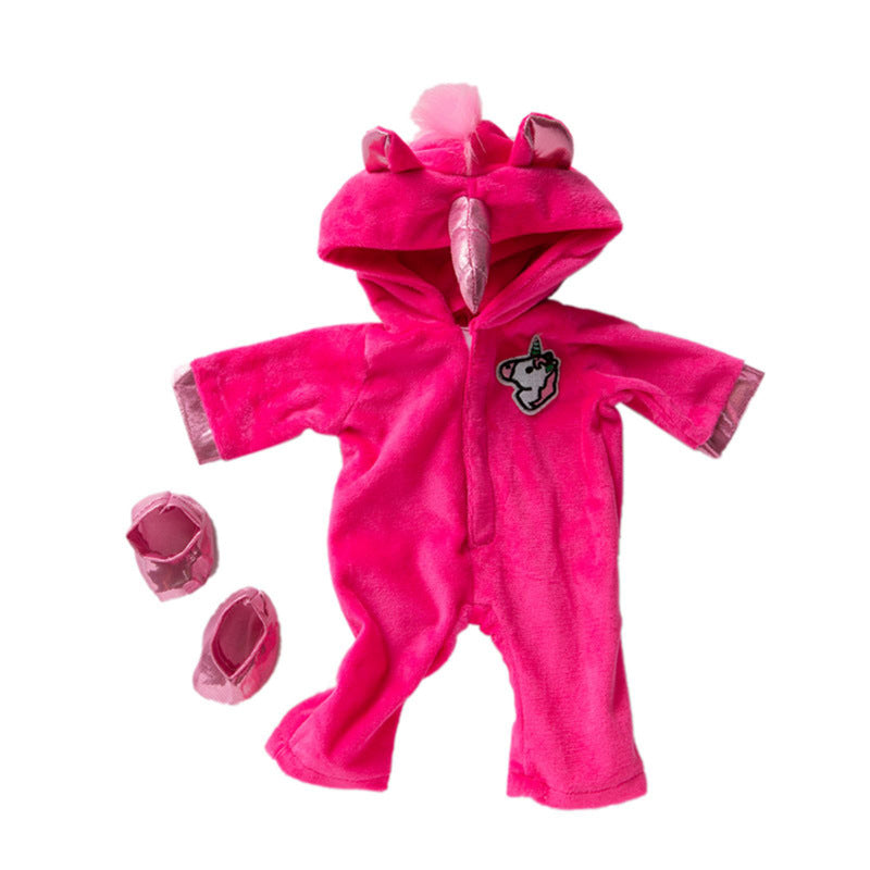 17-18 Inches Cartoon Unicorn Reborn Doll Clothes(Only Clothes, no doll)