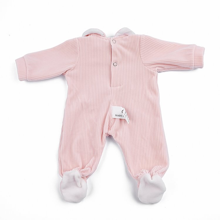 Cute Pink Bunny Clothes for 17-19 Inches Reborn Doll