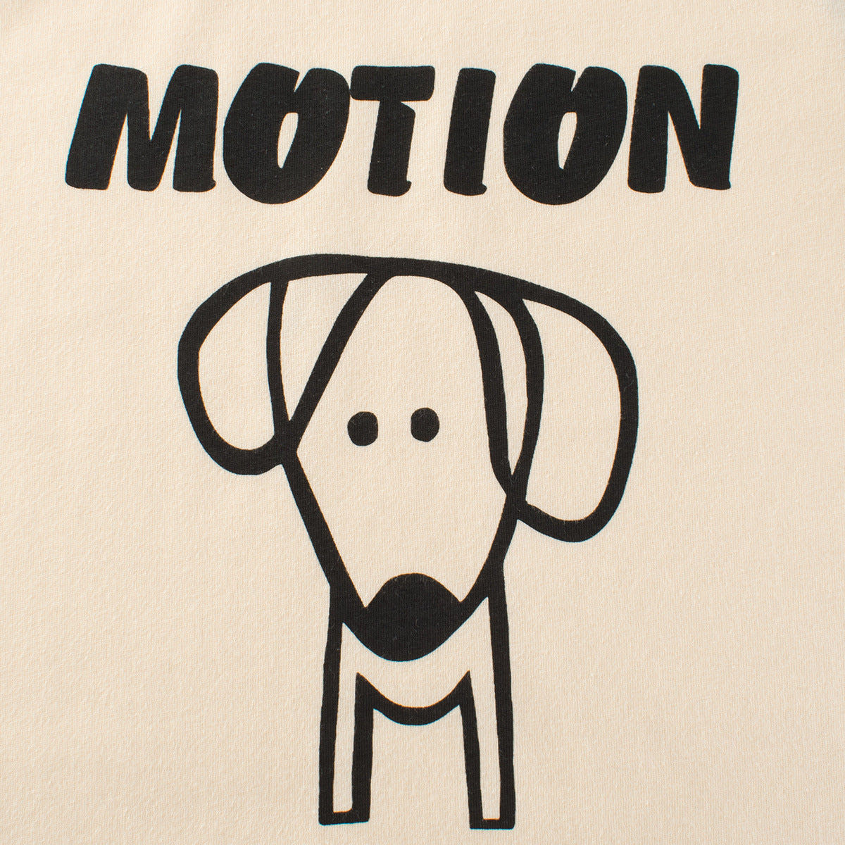 Short-sleeved T-shirt matching the colors of the cartoon puppy
