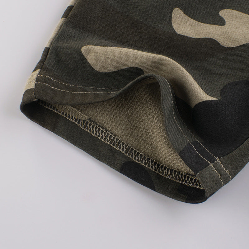 Causale camouflage short pants for boys