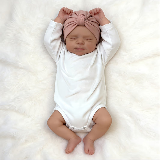 19 Inches 3D-Paint Lifelike Closed Eyes Newborn Reborn Reborn Doll-Pascale