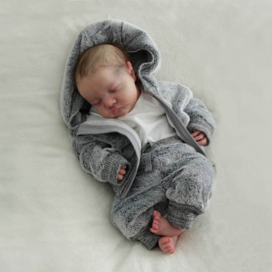 18'' Little Sike Lifelike Soft Vinyl Doll Reborn Baby Doll Girl-Levi Series