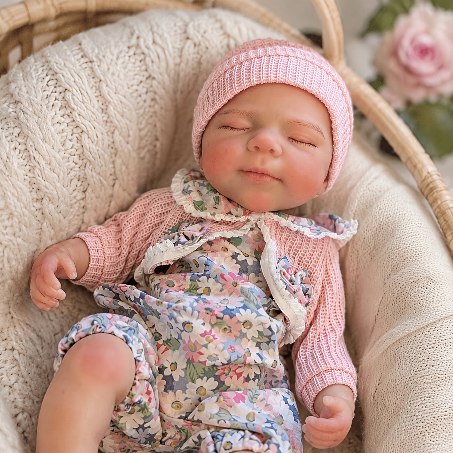 30cm Full Silicone Closed Eyes Reborn Twin Sisters- Pascale and Loulou