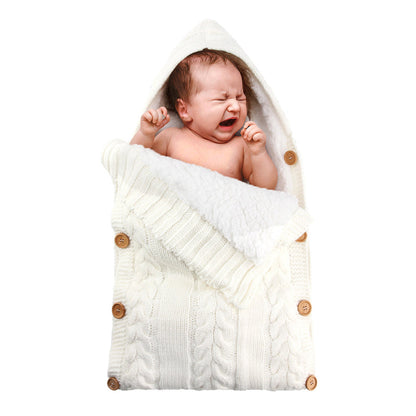 Warm Knit Fleece Solid Color Sleeping Bag For 17-24 Inches Reborn Dolls