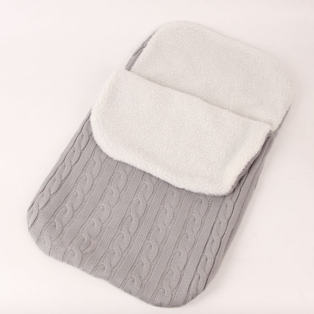 Knit Fleece Double Layer Sleeping Bag For 17-24 Inches Reborn Dolls