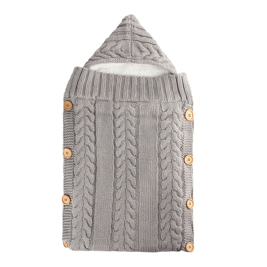 Warm Knit Fleece Solid Color Sleeping Bag For 17-24 Inches Reborn Dolls