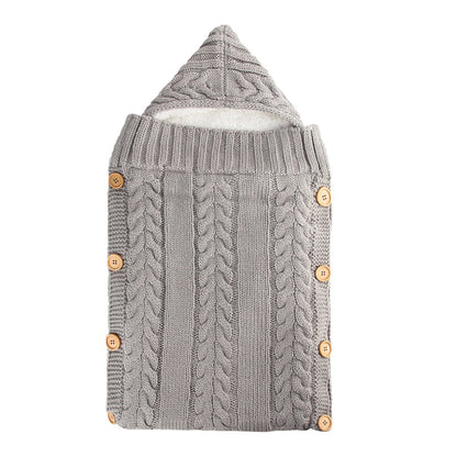 Warm Knit Fleece Solid Color Sleeping Bag For 17-24 Inches Reborn Dolls