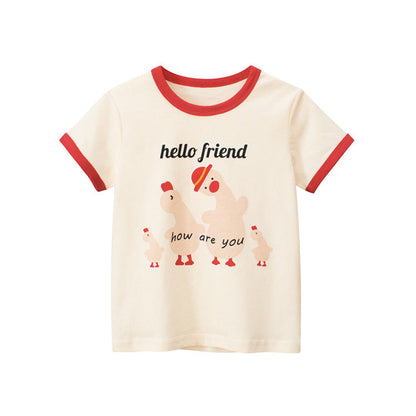 Cartoon Kids Short Sleeve T-Shirt