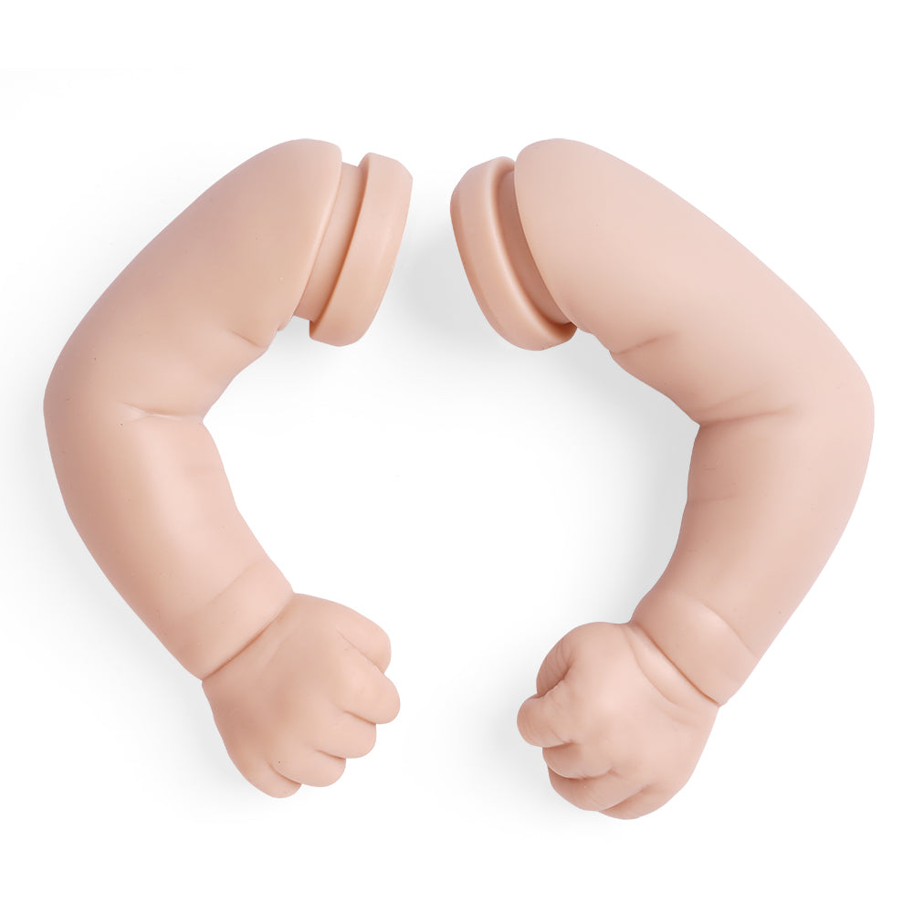 17 inches Darren Closed Eyes DIY Blank Unpainted Unfinished Reborn Doll Kit