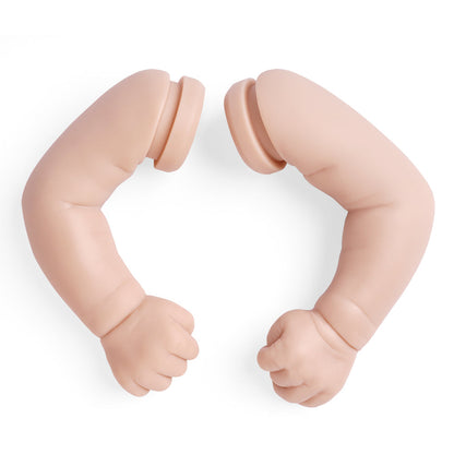 17 inches Darren Closed Eyes DIY Blank Unpainted Unfinished Reborn Doll Kit