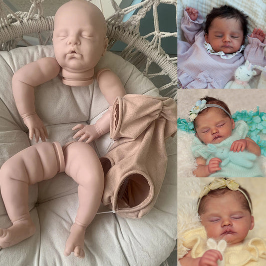22 Inches Unpainted Closed Eyes Reborn Doll Kit Ruby