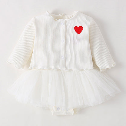 Cute Jumpsuit Dress 2-Piece Set for 22-24 Inches Dolls