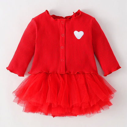 Cute Jumpsuit Dress 2-Piece Set for 22-24 Inches Dolls