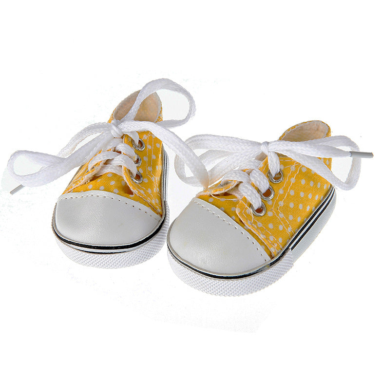 High Top Canvas Shoes for 17-18 Inches Reborn Dolls