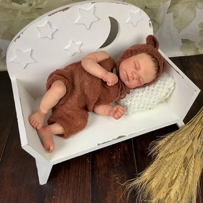 19 Inches 3D-Paint Lifelike Closed Eyes Pascale Reborn Doll