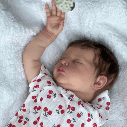 19 Inches Realistic Closed Eyes Short Hair Reborn Dolls Girl-Laura