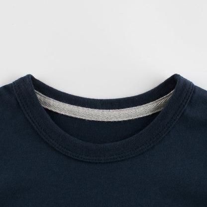 Solid color digital print crew neck short sleeve T-shirt