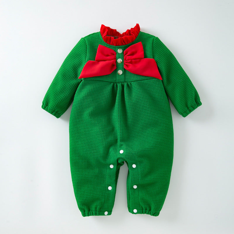 Autumn and Winter Christmas Jumpsuit for 27-28 Inches Dolls