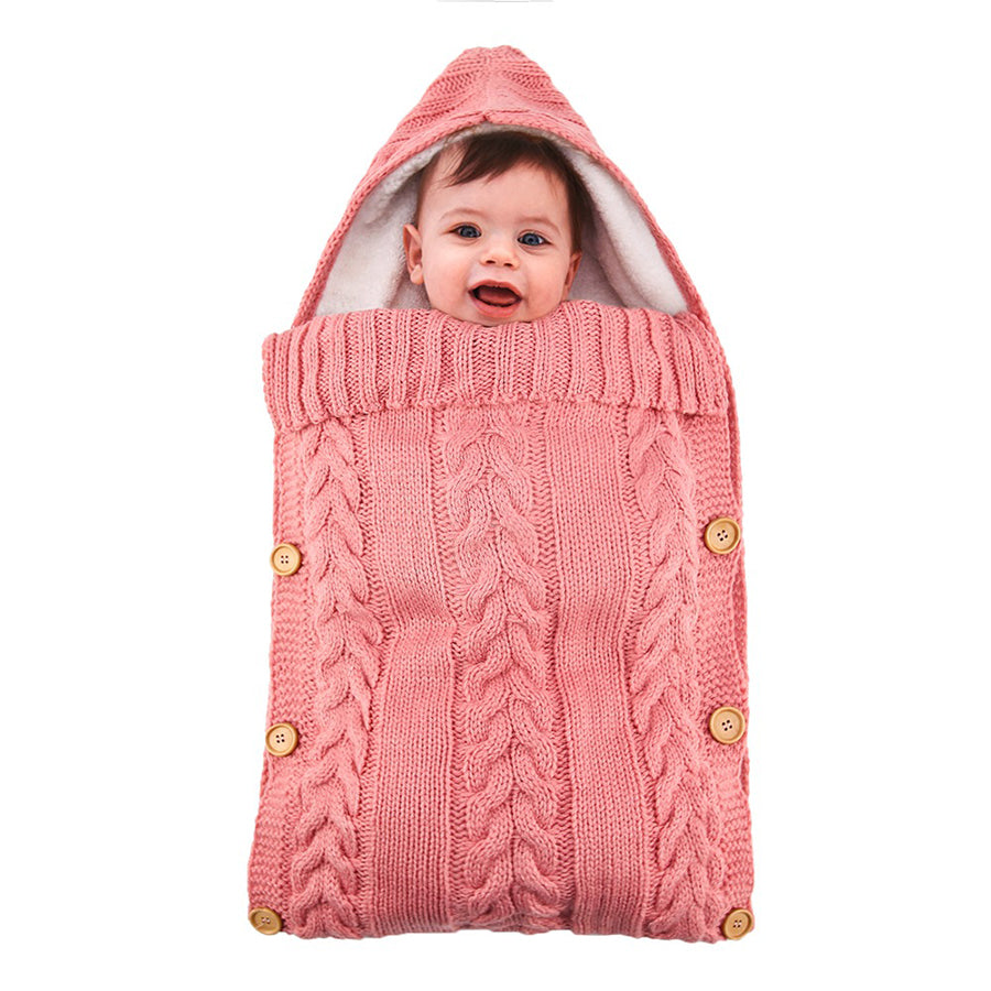 Warm Knit Fleece Solid Color Sleeping Bag For 17-24 Inches Reborn Dolls