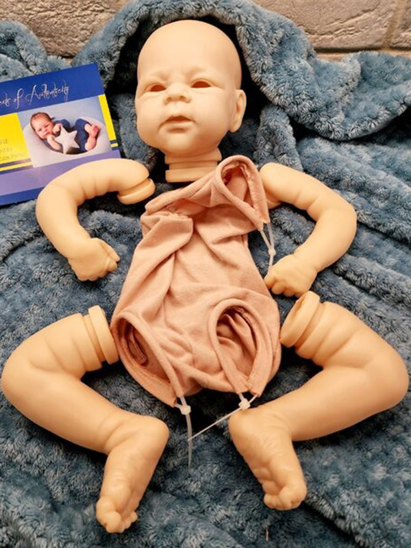 19 Inches Open Eyes Unfinished Doll Kit Reborn Elijah