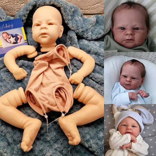19 Inches Open Eyes Unfinished Doll Kit Reborn Elijah