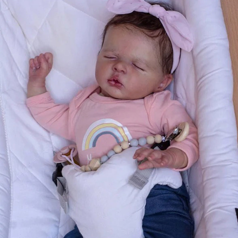 20 Inches Closed Eyes Unpainted Reborn Doll Kit Luisa