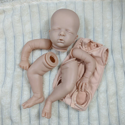 20 Inches Closed Eyes Unpainted Reborn Doll Kit Luisa